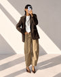 PANTALONE VELLUTO KIMBER CAMEL