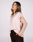 GILET IN LANA ARIEL ROSA