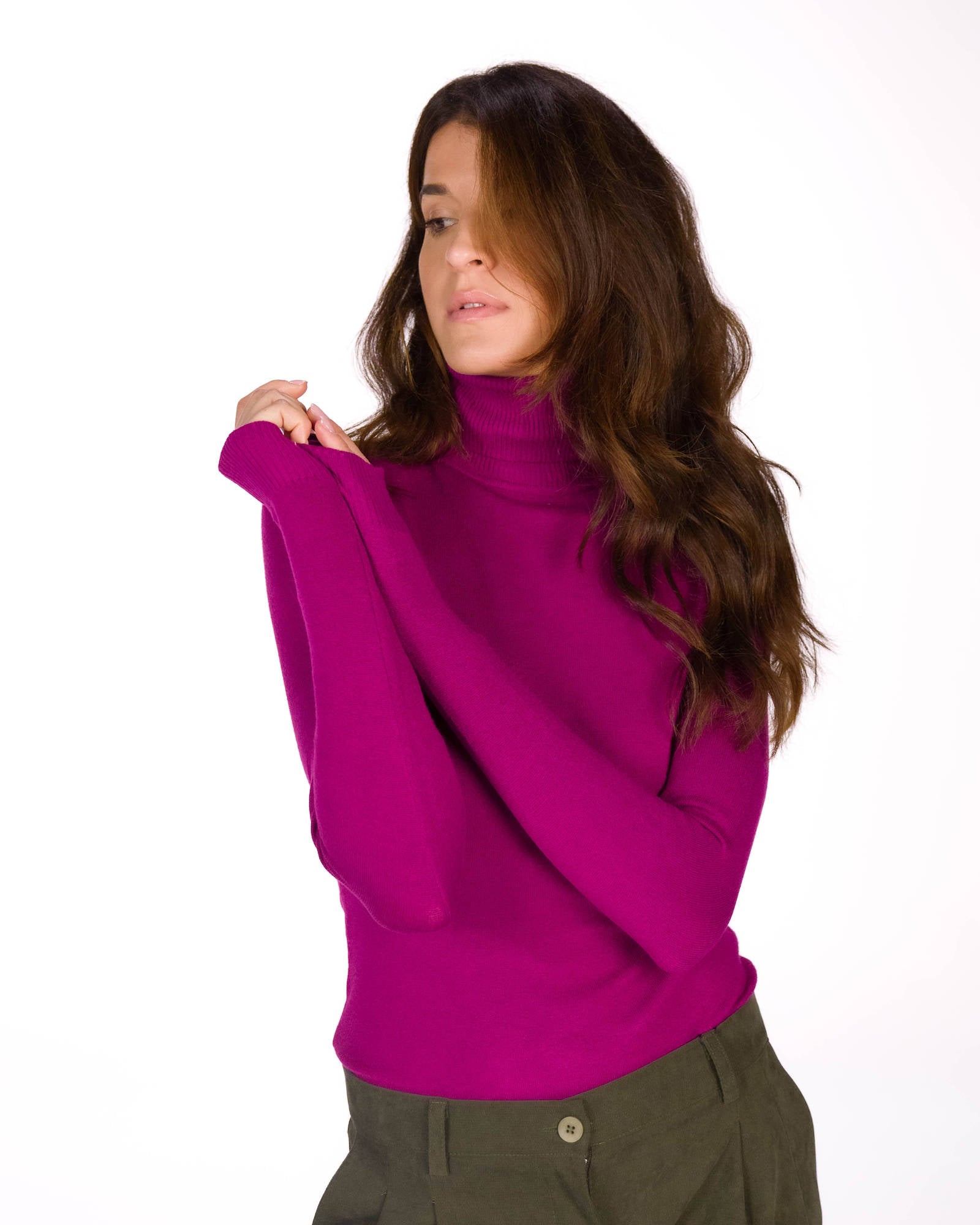 DOLCEVITA MARA IN MAGLIA FINE CICLAMINO