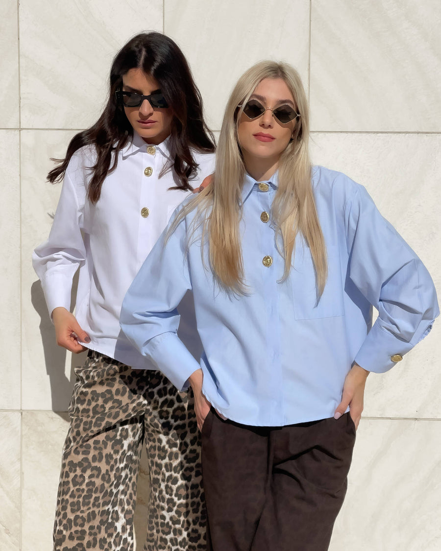 CAMICIA MEG CELESTE