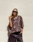BLUSA PAILLETTES BETTY CHOCO