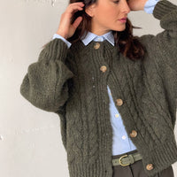 CARDIGAN TRECCIA OTIS ARMY