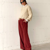 OVERSIZED DAMIAN TROUSERS BRUCIATO