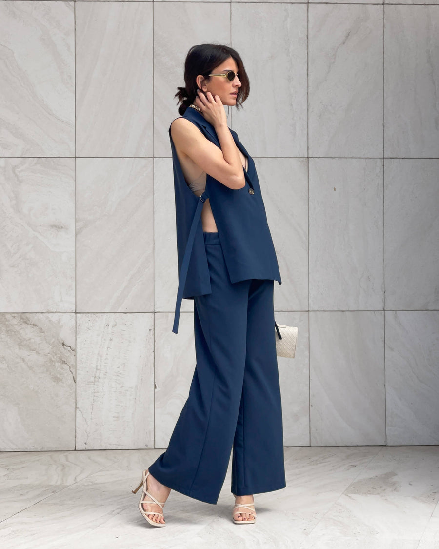 GILET ANAIS BLU