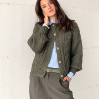 CARDIGAN TRECCIA OTIS ARMY