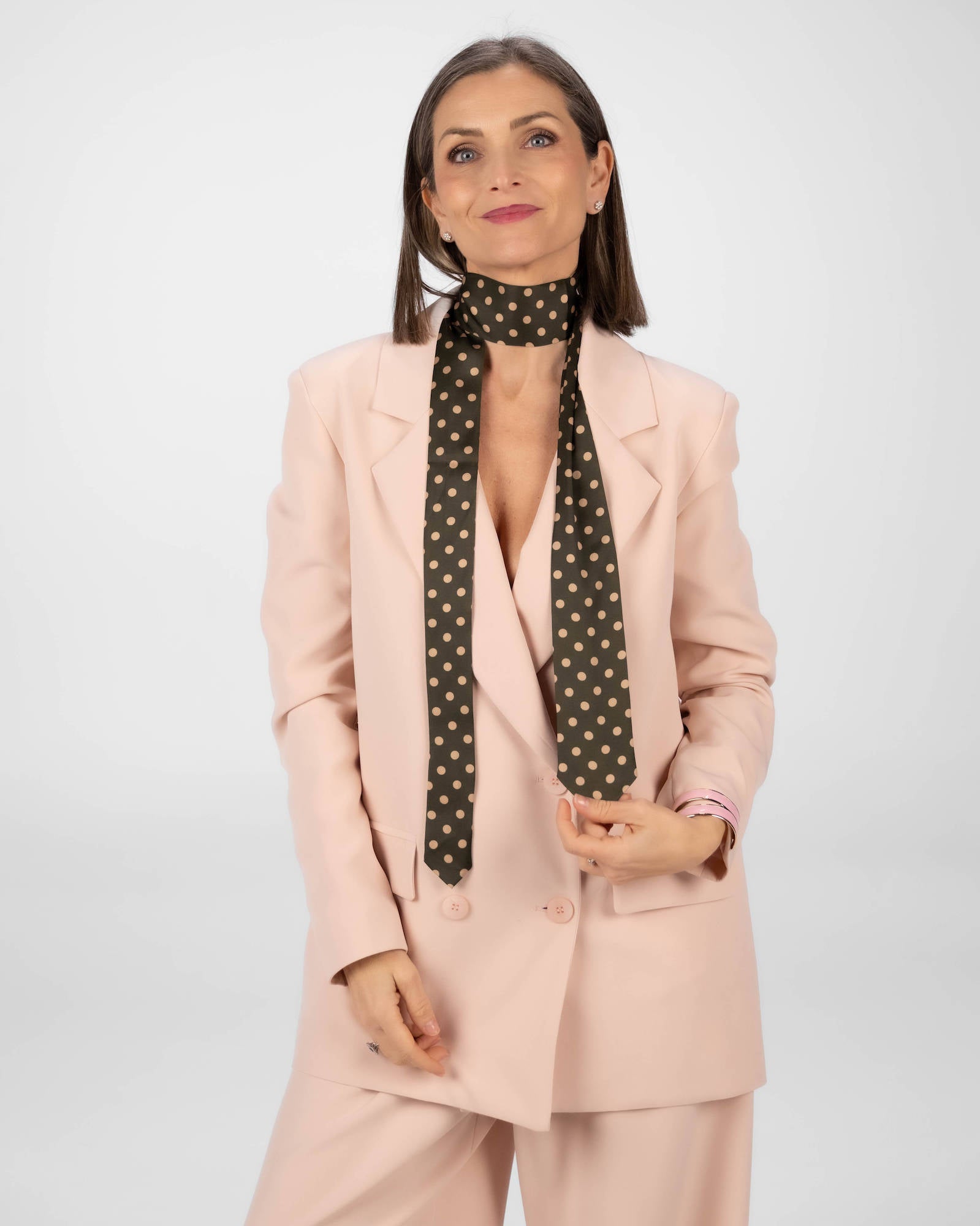 CRAVATTA SILVIE VERDE POIS