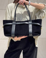 BORSA IN PELLE BLOCK NERO