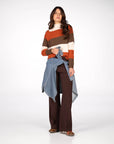 PULL CASHMERE BLEND RAQUEL RUGGINE MORO