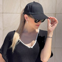 CAPPELLO CON VISIERA NERO