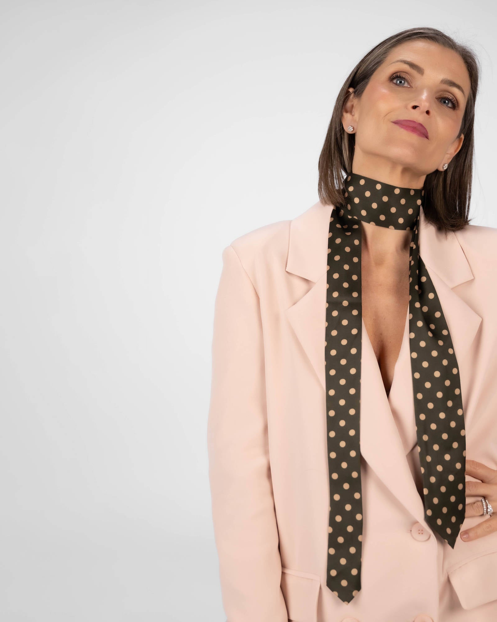 CRAVATTA SILVIE VERDE POIS