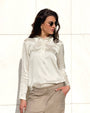 POLO SATIN NORA BURRO