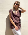 BLUSA INCROCIO DORIS CHOCO