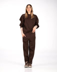 PANTALONE FELPATO EASY MOVE CHOCO