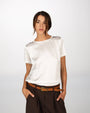 T-SHIRT NORA IN SATIN CALCE