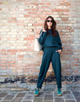 PANTALONE LIAM NEOPRENE VERDE SCURO