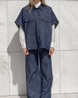 PANTALONE DENIM FRANKLIN BLU