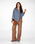CAMICIA KAROL DENIM CHIARO