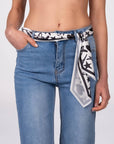 CRAVATTINO PSLOVE BIANCO NERO
