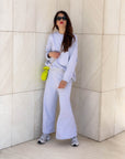 PANTALONE MILU IN FELPA MARBLE