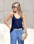 TOP NORA IN SATIN ECLISSI
