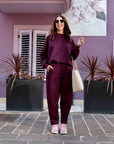 PANTALONE LIAM NEOPRENE VINO