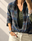 CAMICIA CHECK LORA OLIVA