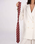 CRAVATTA SILVIE BORDEAUX