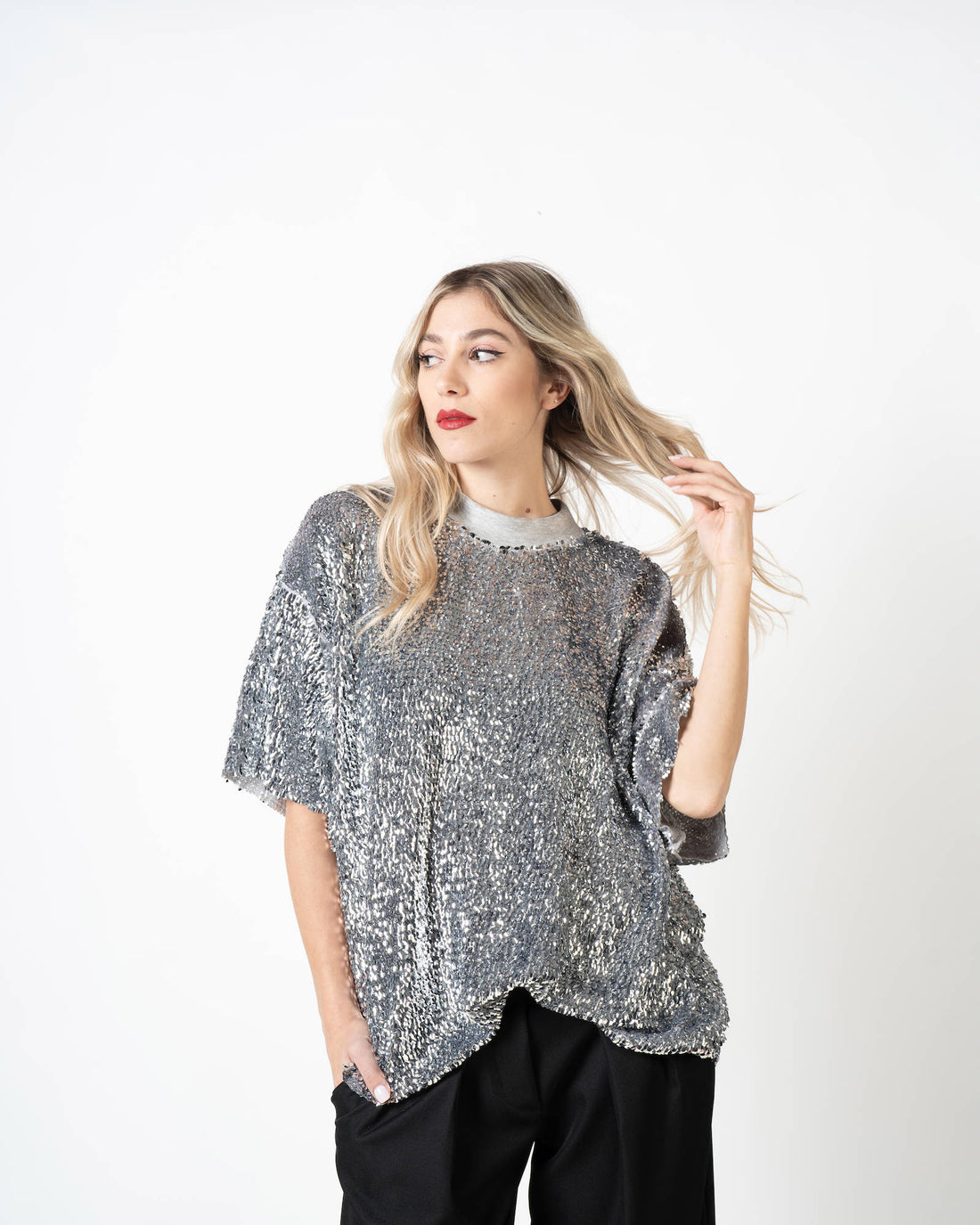 BLUSA PAILLETTES BETTY ARGENTO