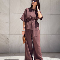 T-SHIRT CON CINTA DORIS CHOCO