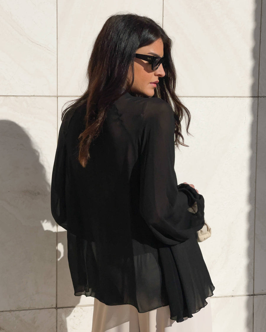 CAMICIA FELICIA GALE VOILE NERO