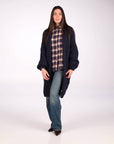 MAXI CARDIGAN COMFY BLU NAVY