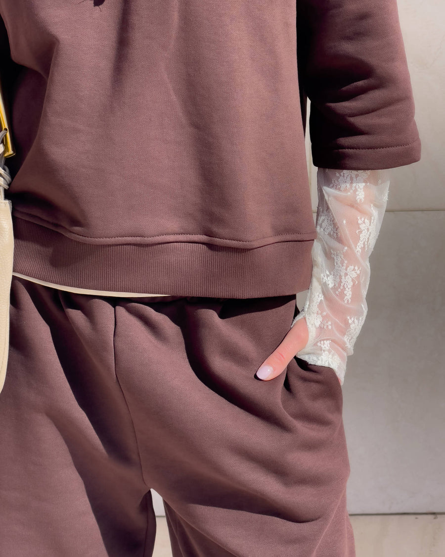 PANTALONI FELPA LEMONI CHOCOLATE