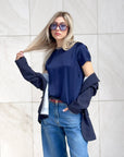 T-SHIRT SATIN NORA ECLISSI