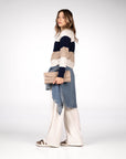 PULL CASHMERE BLEND RAQUEL BLU PANNA