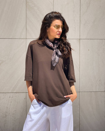 T-SHIRT HELENA CIOCCOLATO