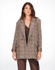 GIACCA CAPPOTTO CHECK OVER ALPINO