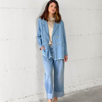 GIACCA IN DENIM FERNANDA LIGHT WASH