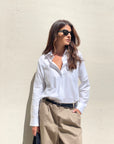 CAMICIA KAREN OXFORD OFF WHITE
