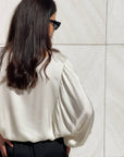 BLUSA SATIN JADE' BURRO