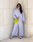 PANTALONE MILU IN FELPA MARBLE