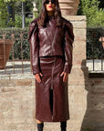 GIACCA ECOPELLE RANDY BORDEAUX