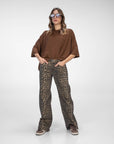 MAGLIA IN VISCOSA LIVELY MARRONE