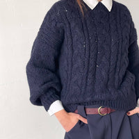 PULL TRECCIA OTIS NAVY