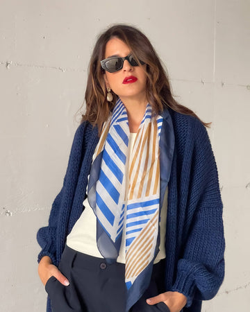 FOULARD ESPOSENDE BLU