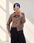 CARDIGAN GIACCA AURA CAPPUCCINO