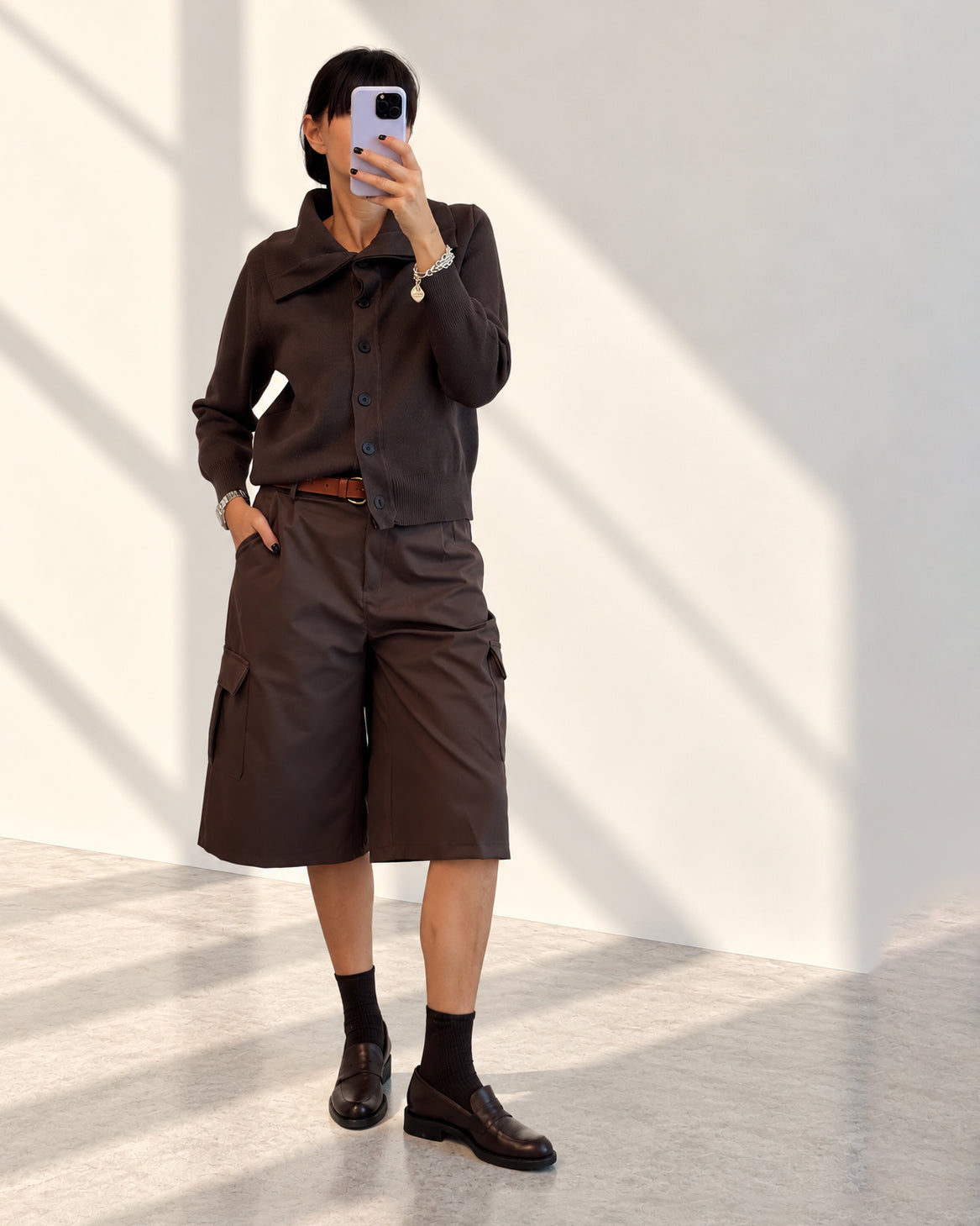 CARDIGAN GIACCA AURA CHOCO