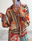 CAMICIA KAROL STAMPA ETNIC