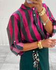 CAMICIA CORSICA BRITISH GREEN FUXIA