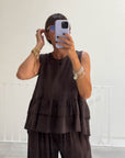 COMPLETO IN LINO BOERO CHOCO