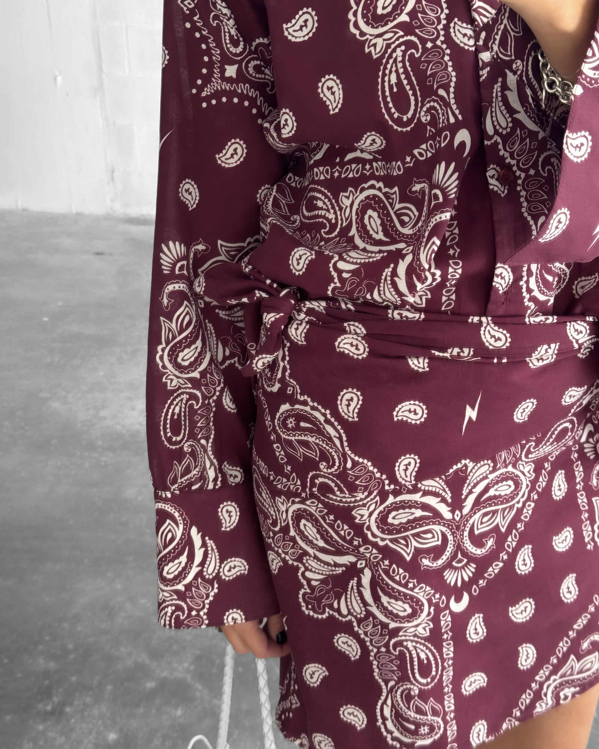PAREO BANDANA BORDEAUX